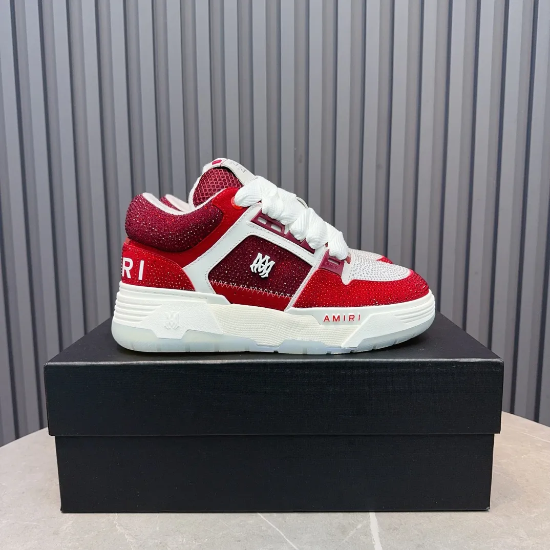 Men's shoes 💰760💰 AMIRI AMIRI fashion brand hot sale 🔥 Available all year round, couples 💑 Official website synchronization Imported fabrics 1⃣️ vs 1⃣️ replica, original factory special original sole, 35-45 (45. non-refundable)
